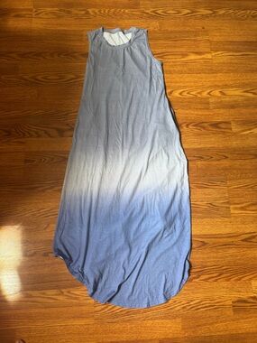 Blue Ombre Maxi Tank Dress